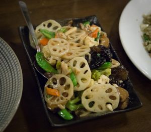 Lotus root vegetable at LeAnn Organic Cafe in Petaling Jaya