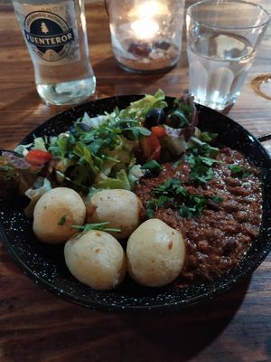 Chilli sin carne at Me Gustas Tu in Fuerteventura