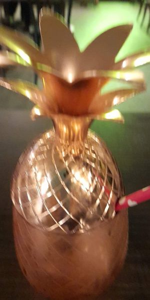 Pineapple juice. Quintessential Queensland.  LOL. at Phat Boy in Brisbane