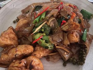 Drunken noodles  at Phat Boy in Brisbane