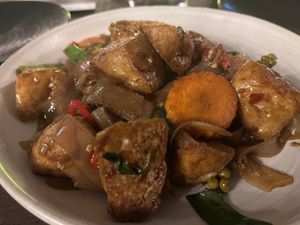 Spicy noodles with tofu  at Phat Boy in Brisbane