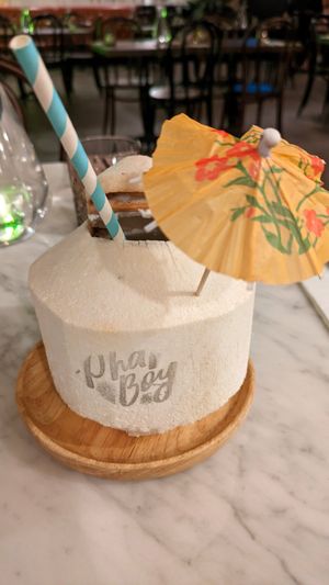 Fresh coconut juice   😋 at Phat Boy in Brisbane