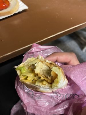 Vegan chicken wrap   at Uapami in Krakow