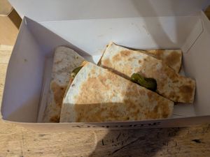 Spicy quesadilla at Uapami in Krakow
