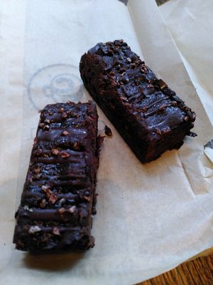 Chocolate brownie (October 2023) at Coffee #1 in Aberystwyth