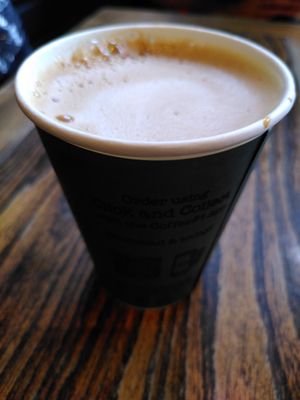 Decaf oat latte (October 2023) at Coffee #1 in Aberystwyth