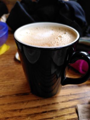 Decaf oat latte (January 2024) at Coffee #1 in Aberystwyth