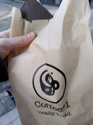 Chocolate tiffin to go (January 2024) at Coffee #1 in Aberystwyth