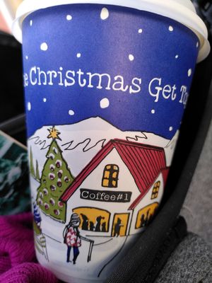 Decaf oat latte to go (January 2024) at Coffee #1 in Aberystwyth