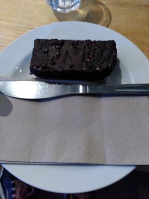 Chocolate brownie (June 2024) at Coffee #1 in Aberystwyth