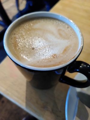 Decaf oat latte (June 2024) at Coffee #1 in Aberystwyth