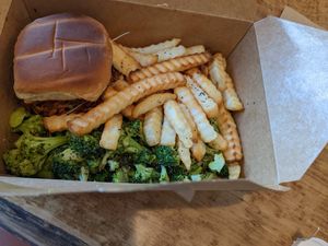 Pulled pork at Michezo Vegan Cafe in South Orange