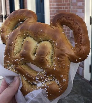 Mickey Pretzel at Walt Disney World - Liberty Square Market in Lake Buena Vista