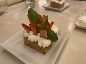 Italian strawberry shortcake   at Walt Disney World - Tony's Town Square Restaurant in Lake Buena Vista