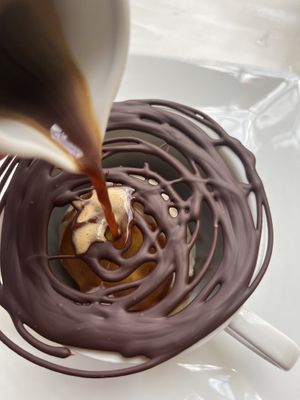 The affogato dessert is delicious! Highly recommend.   at Walt Disney World - Tony's Town Square Restaurant in Lake Buena Vista