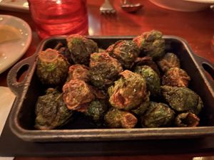 Maple Bourbon Brussel Sprouts  at Walt Disney World - Le Cellier in Lake Buena Vista