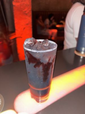 hyperdrive (literally tastes like straight powerade)  at Walt Disney World - Oga's Cantina in Lake Buena Vista
