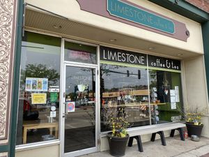 Great place to stop in when enjoying the Fox River Trail at Limestone Coffee & Tea in Batavia