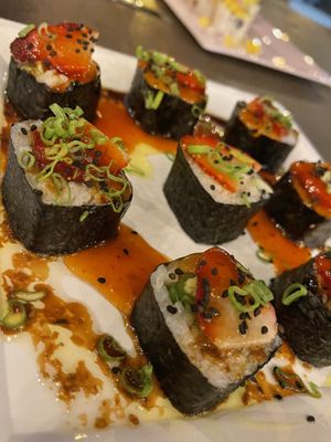 Roll with Stawberries at Mr. Wok in San Jose Del Cabo