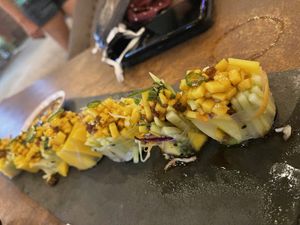 Cucumber, mango, avocado and Serrano chilli at Mr. Wok in San Jose Del Cabo