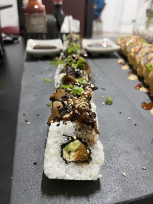 Teriyaki Roll at Mr. Wok in San Jose Del Cabo