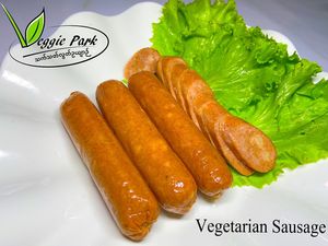 Vegetarian Sausage at Veggie Park 素食公园 in Yangon