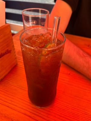 Lime Ice Tea Home Made  at Aroi Thai in Vienna