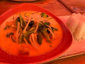 Green Curry with Tofu  at Aroi Thai in Vienna