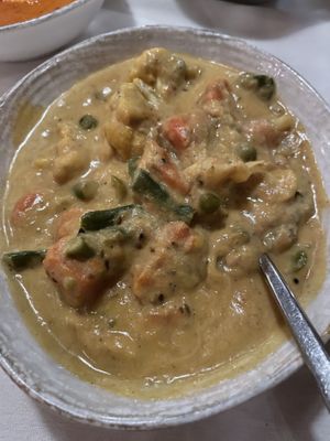 goan vegetable curry with coconut sauce   at Azitra in Raleigh