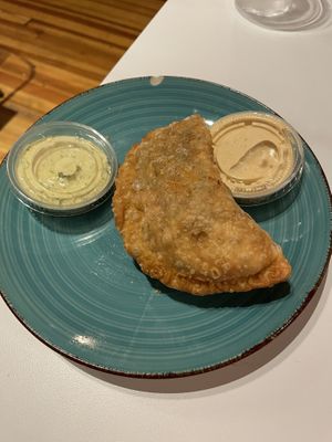 Pinky and the bean - sauce is not vegan  at Koki in Durham