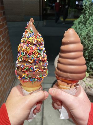 Brownie batter dip with sprinkles // chocolate dip  at Simons Says Dip This in Durham