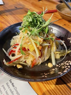 Papaya/Mango salad  at M Pocha in Durham