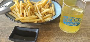 Truffle free minus cheese. Very good! at Blockhead Beerworks in Valparaiso