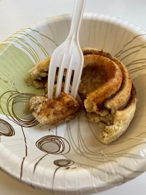 Cinnamon Roll(vegan with no frosting) at Lilly Maes Cinnamon Rolls in Monterey