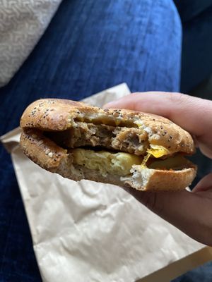 Breakfast sandwich   at Peet's Coffee in Chicago
