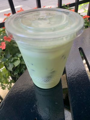 Iced Matcha Latte w/ almond milk  at Peet's Coffee in Chicago