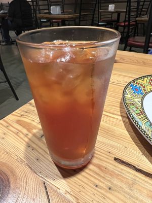 Iced tea was cinnamon flavor, Yumm!  at Addissae in Asheville
