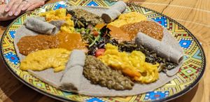 Vegan platter for 2 people at Addissae in Asheville