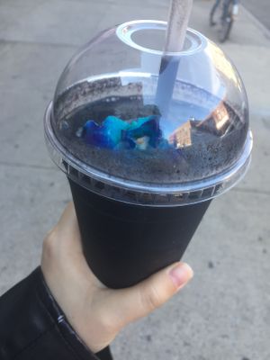 Black Beauty 🖤💙 at Fresh Remedy in Brooklyn