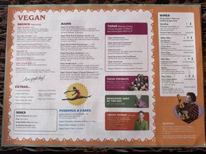 Dedicated vegan menu    at Lounges - Tretho Lounge in St Ives