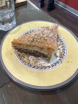 Vegan baklava! Available without honey   at Red Bud Cafe in Daytona Beach