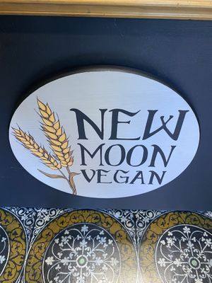 Pretty graphics  at New Moon Vegan in Batavia