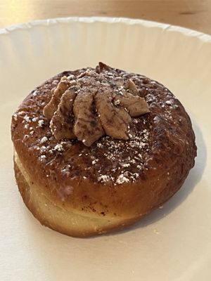 Mocha caramel donut  at New Moon Vegan in Batavia