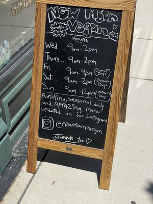   at New Moon Vegan in Batavia