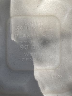 Environmentally friendly packaging ! at Beans & Greens - Food Truck in Fredericksburg