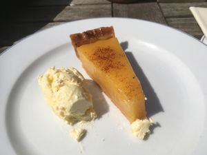 Lemon tart.
Came with cream.
Ice cream would have been nicer. at The New Inn in Isles Of Scilly
