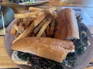 Vegan mushroom sandwich at Bar Hygge in Philadelphia