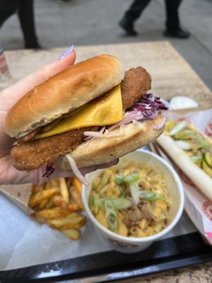 Chickn burger   at Fat Annie's in Leeds