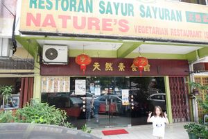 Shop Front. at Nature's Vegetarian Restaurant in Subang Jaya