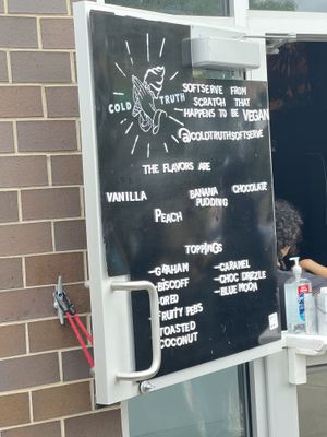 Menu   at Cold Truth in Detroit